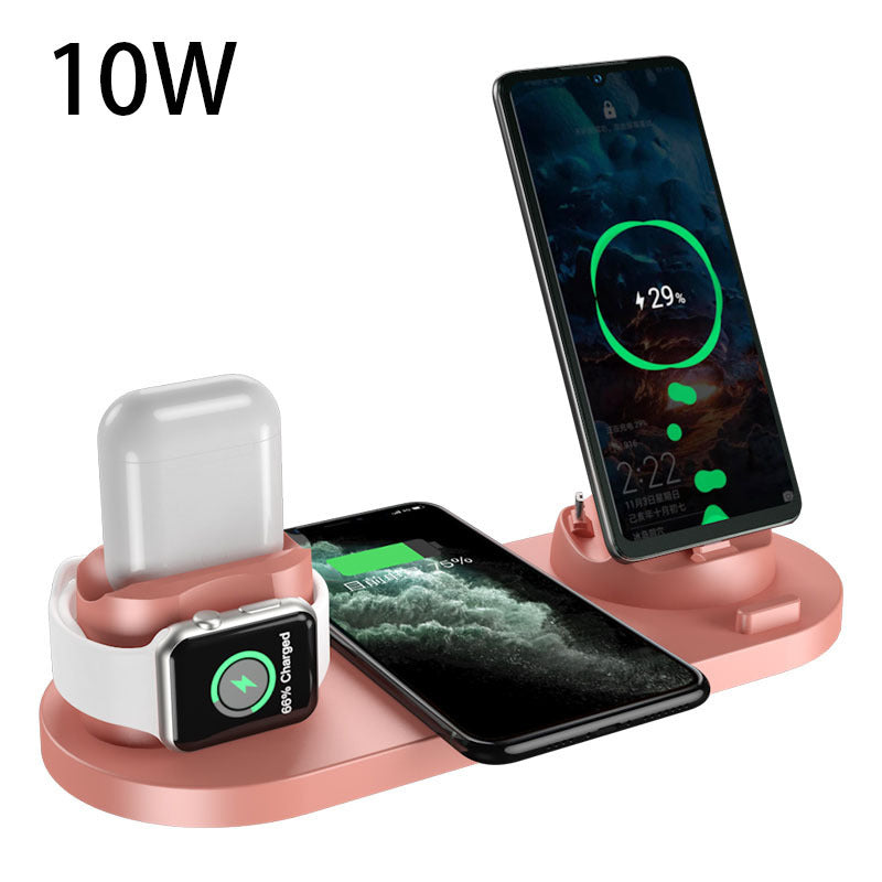 Wireless Charging Dock Station for iPhone & Apple Watch – 6-in-1 Fast Charging Pad for Phones and Devices