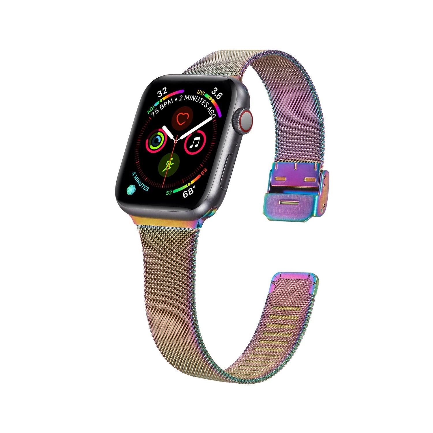 Stainless Steel Metal Milanese Buckle iWatch Band