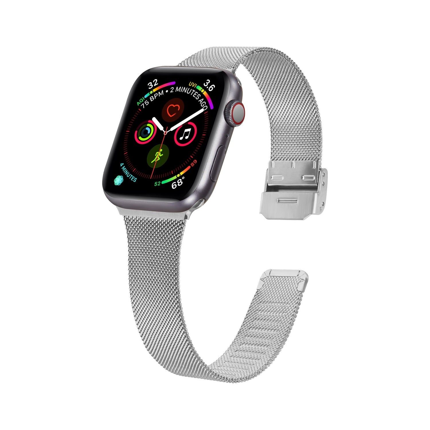 Stainless Steel Metal Milanese Buckle iWatch Band